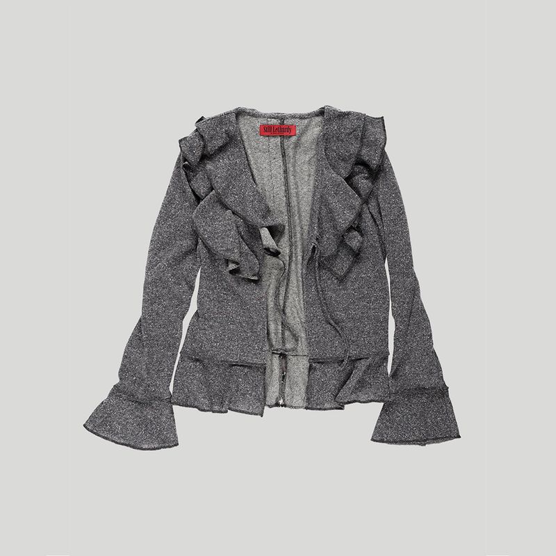 RUFFLE CARDIGAN