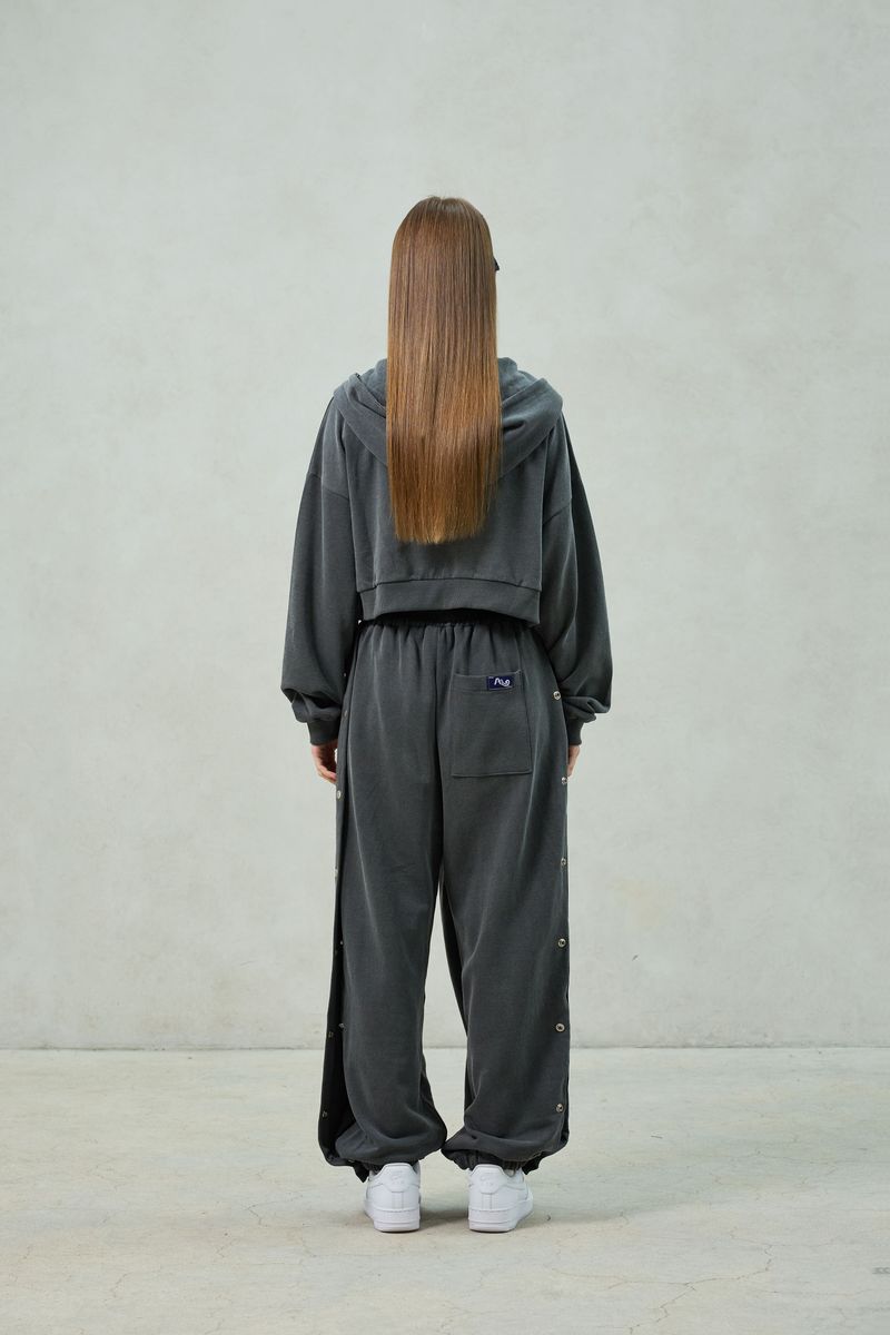 PITA HOOD ZIP-UP / CHARCOAL