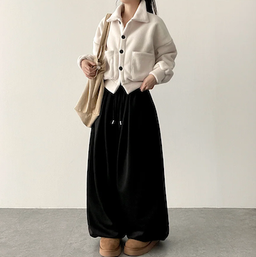 Mori soft fleece pocket jacket