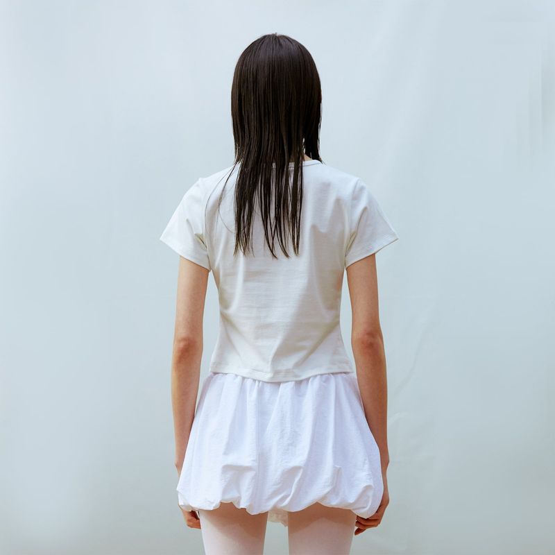 Horse Crop T-shirt (WHITE)