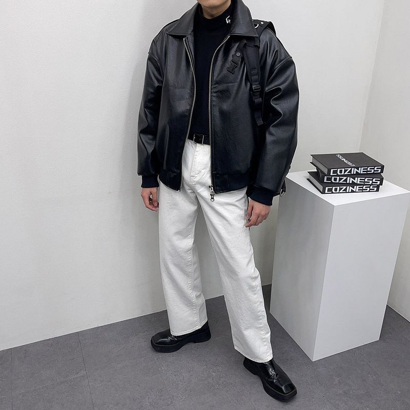 FL Jared Leather Fur Jacket