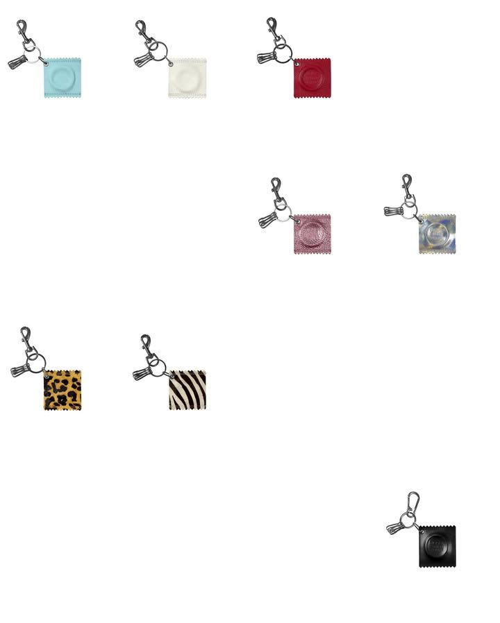 KMC | ZEBRA CONDOM KEYCHAIN