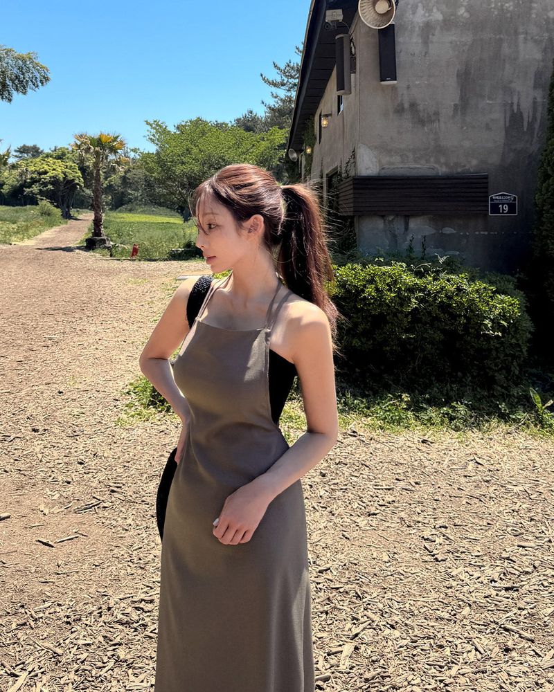 Felven bustier long dress