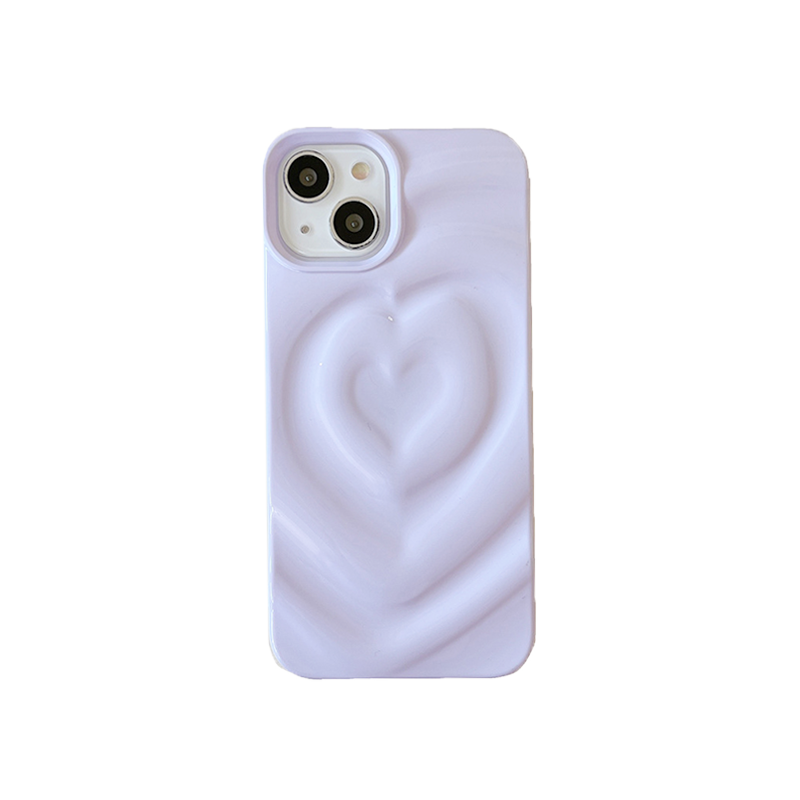 3D HEART COLOR PHONE CASE