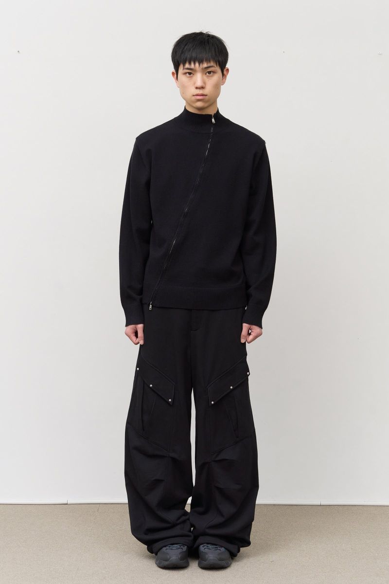 Nito Slash Knitted Zip Up