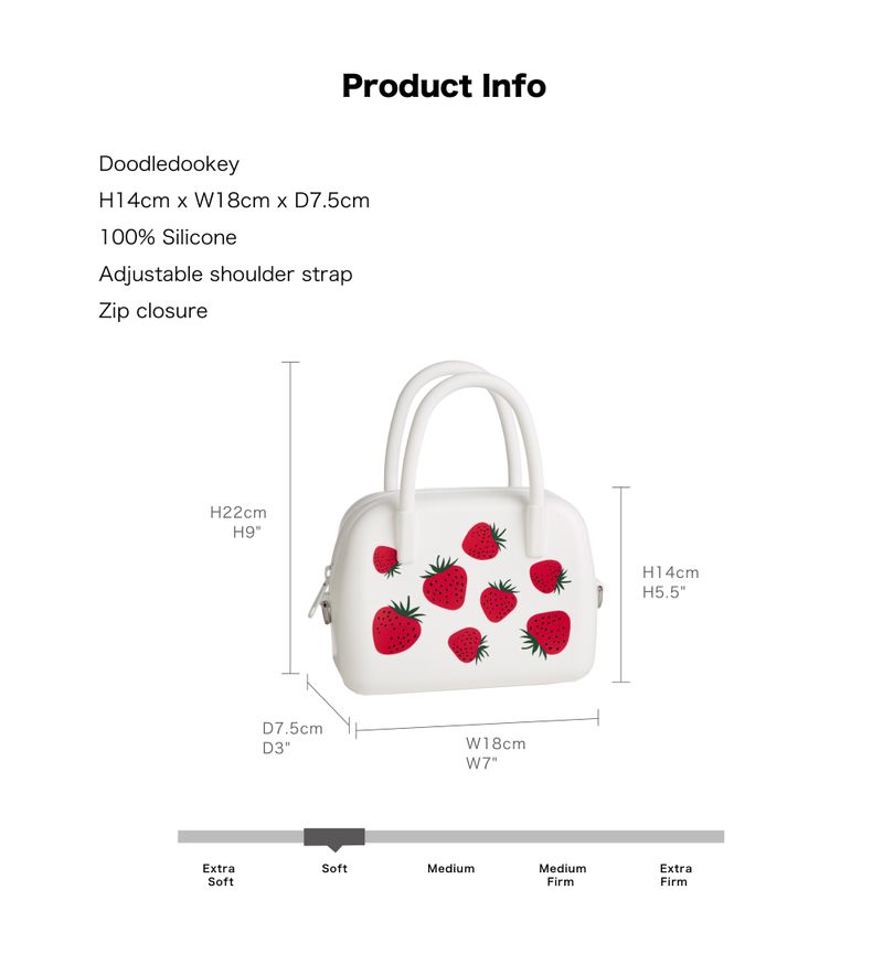 Silicone Strawberry Bag
