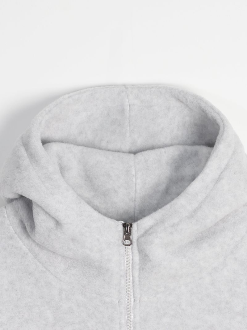 Soft hood zip-up