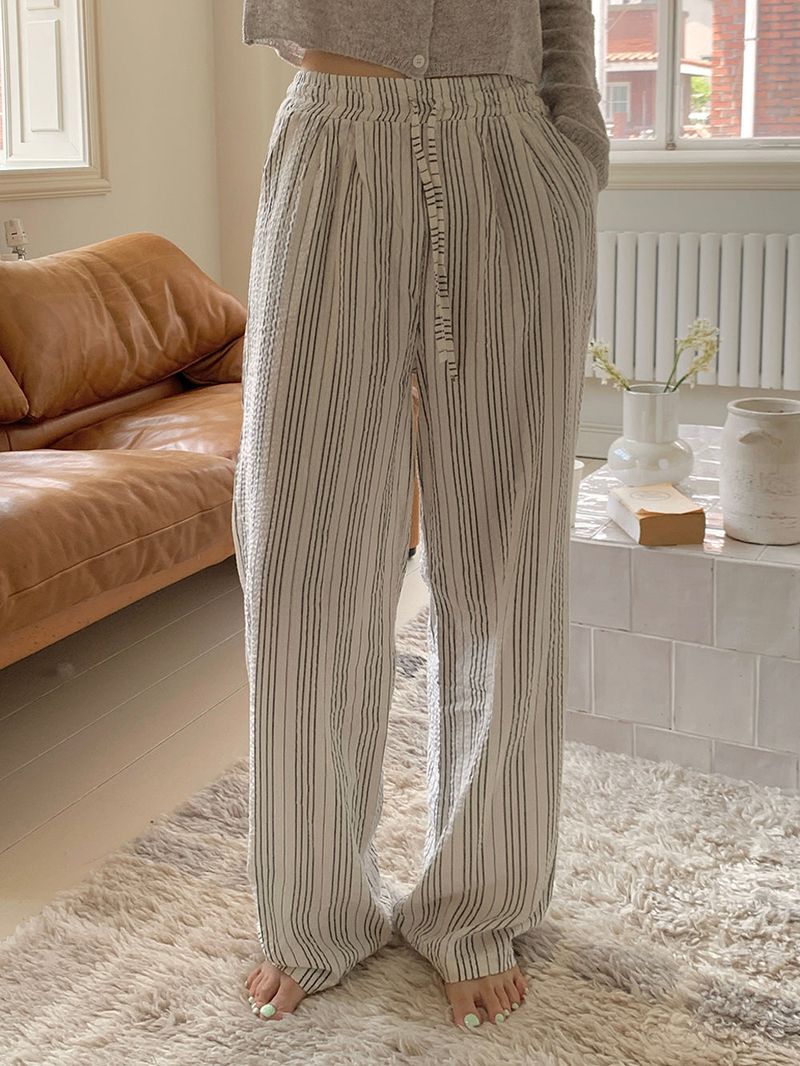[MADE] REM SEERSUCKER PANTS