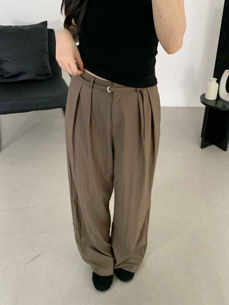 Briki Wide Pintuck Long Slacks