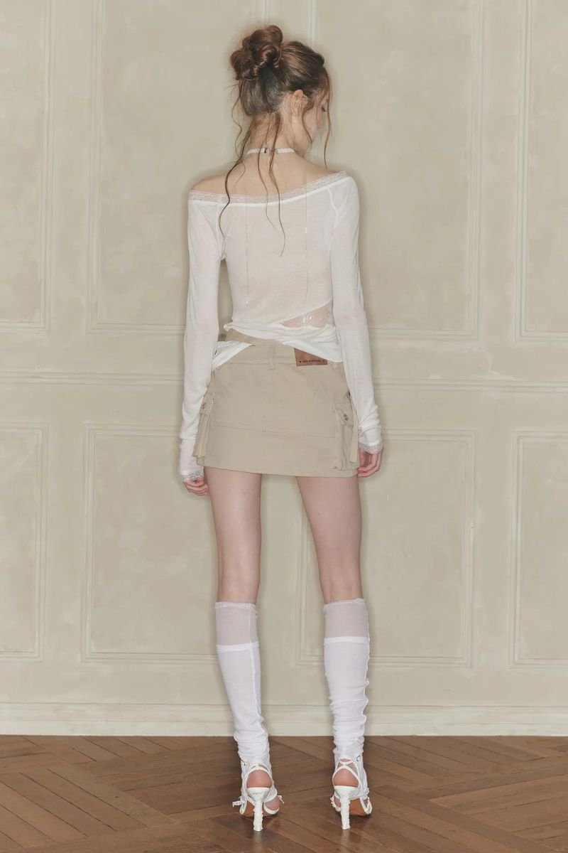 NIX MINI SKIRT beige