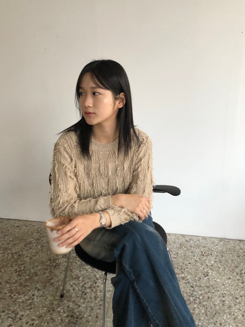 Arco iris（アルコイリス）の「Freewheeling tassel round knit （Tops）」