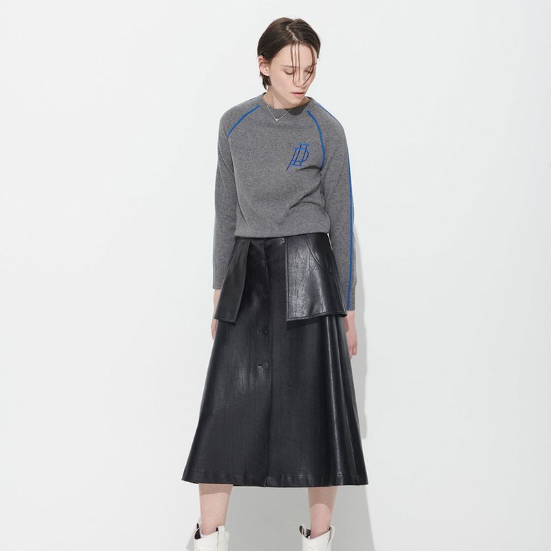  HANNAH POCKET SKIRT, BLACK
