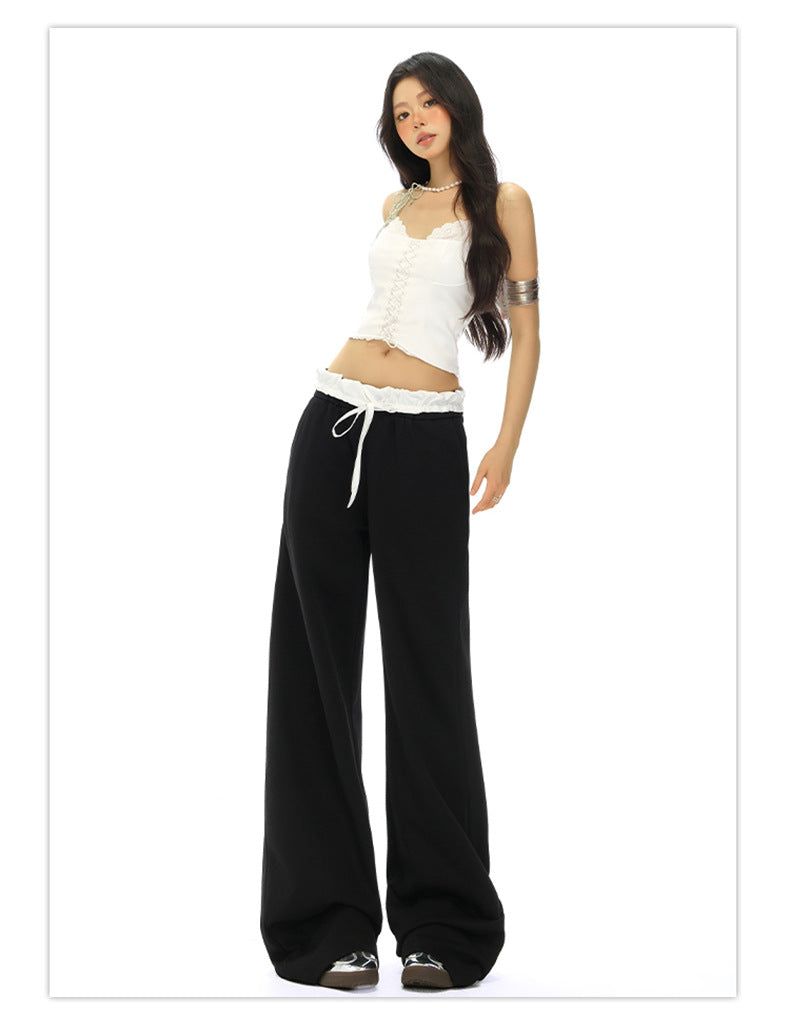 Double Waist Set-Up String Jogger Pants