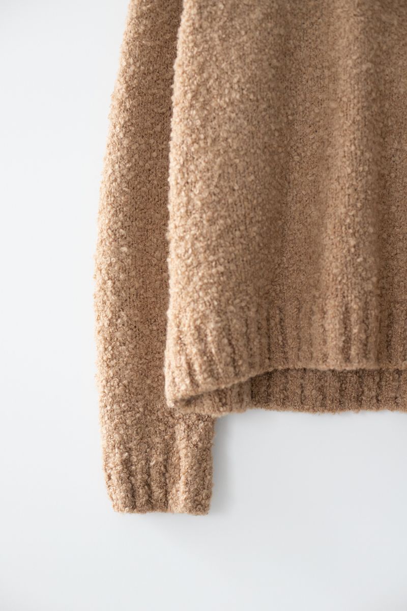 Coil round knit (Beige)