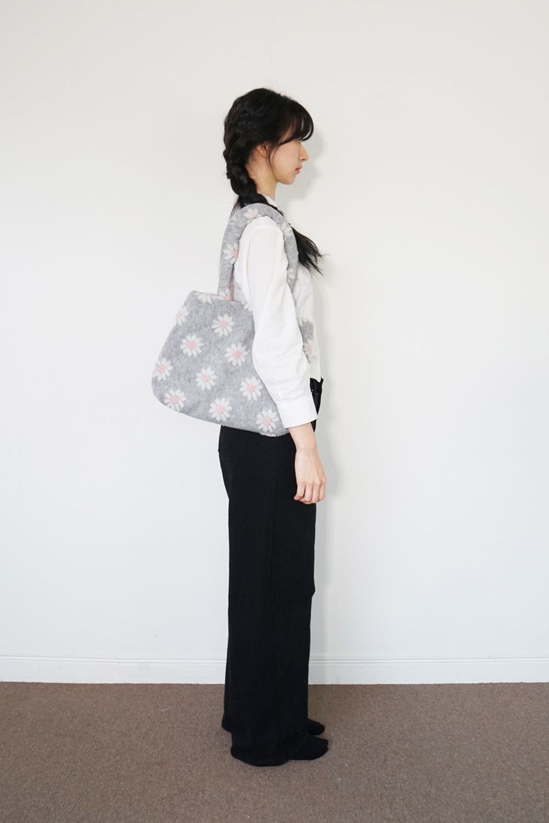 Blumi bag - Pink blossom (Grey)