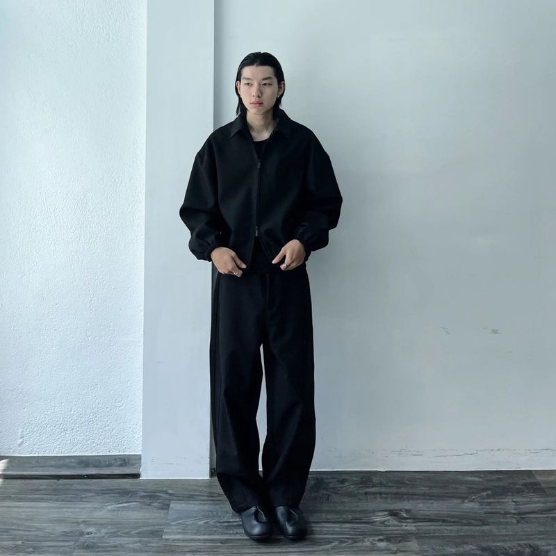 Panel Line Wide Trousers