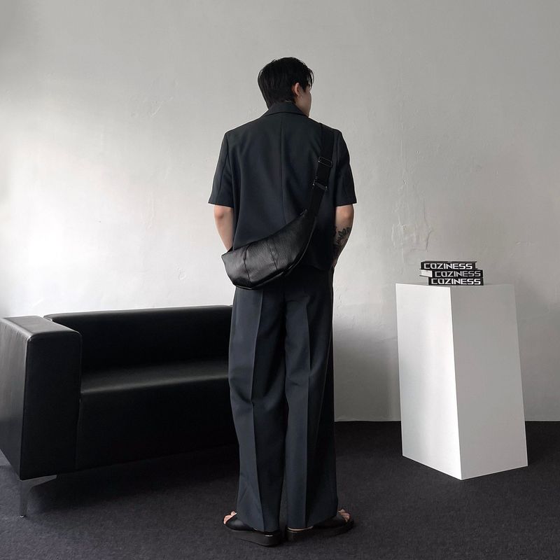 CR Clock Two-Tuck Wide Pants (2 colors)
