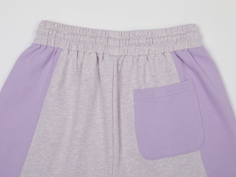 PEACE STRING HALF SWEATPANTS (PURPLE)