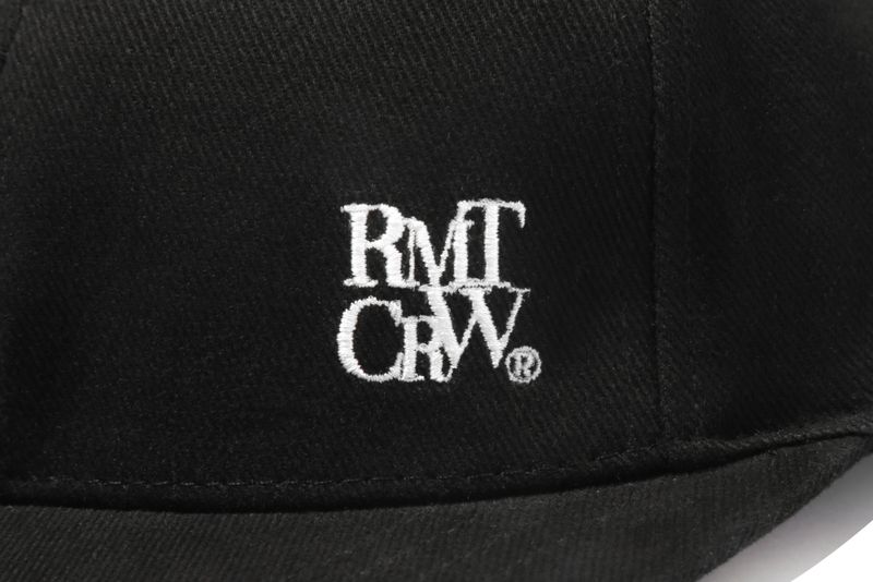 RECENT LOGO STRAP BALL CAP_BLACK