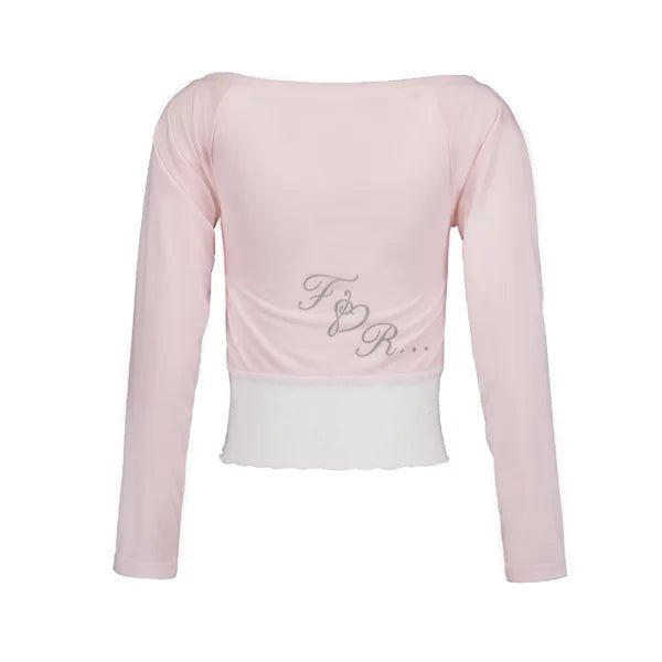 FOR YOU LACE TOP [PINK]