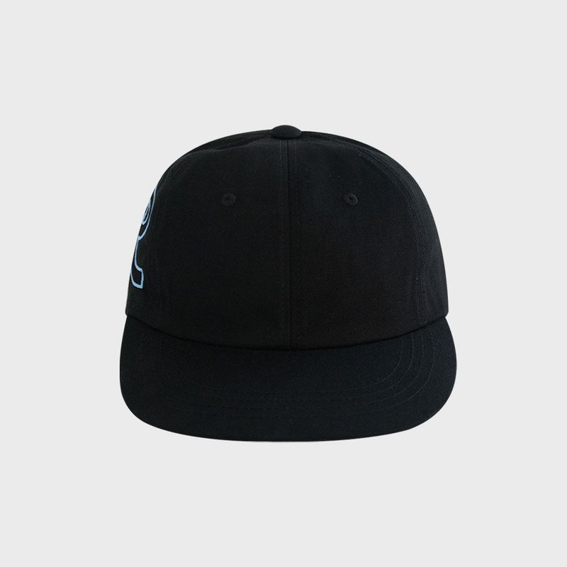 B-I-G R FLAT CAP (BLACK)