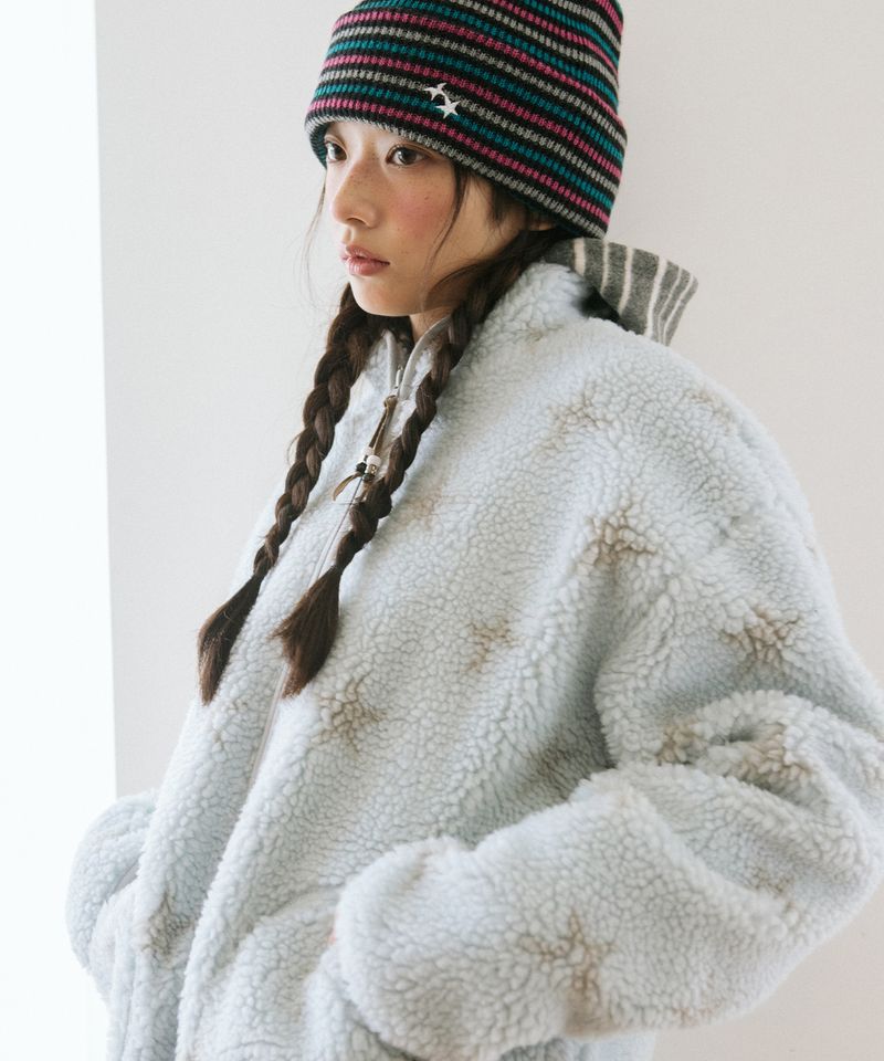 TWIN STAR FLEECE JACKET BLUE (CV2GFFB961A)