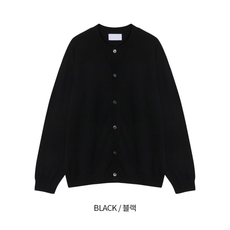 LMN Rio Patch Round Neck Cardigan (4 colors)