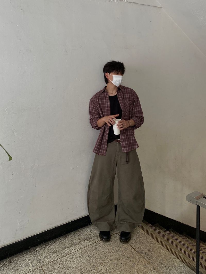 Western Check Long-Sleeve Shirt 2C