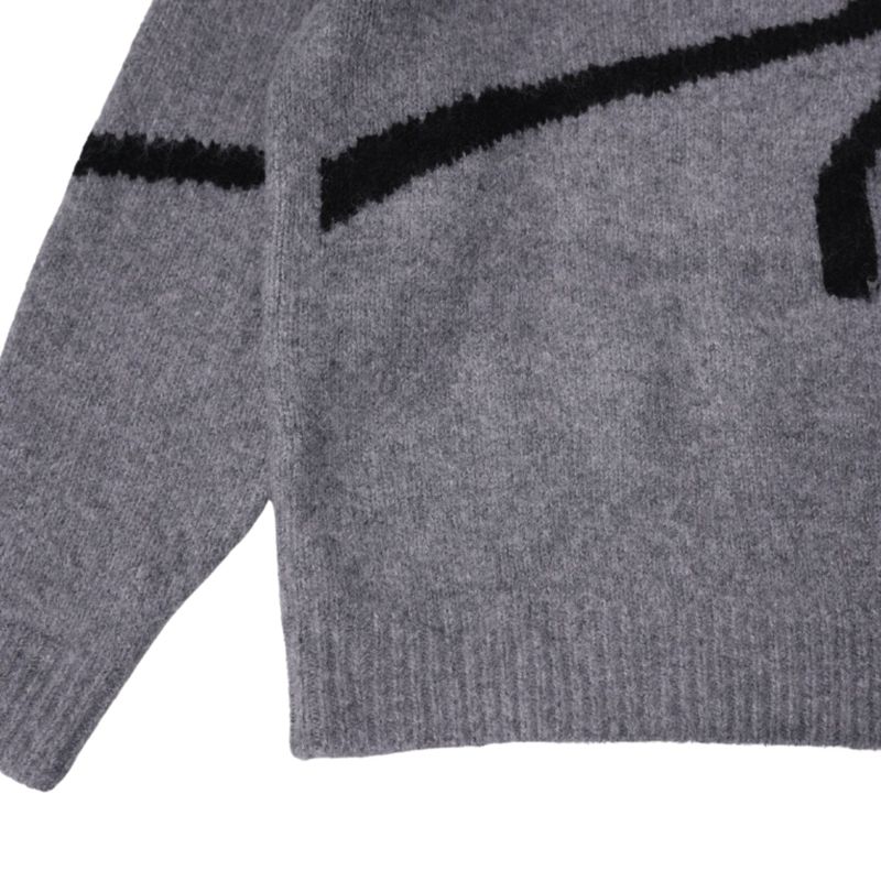 flow diagonally ribbon knit