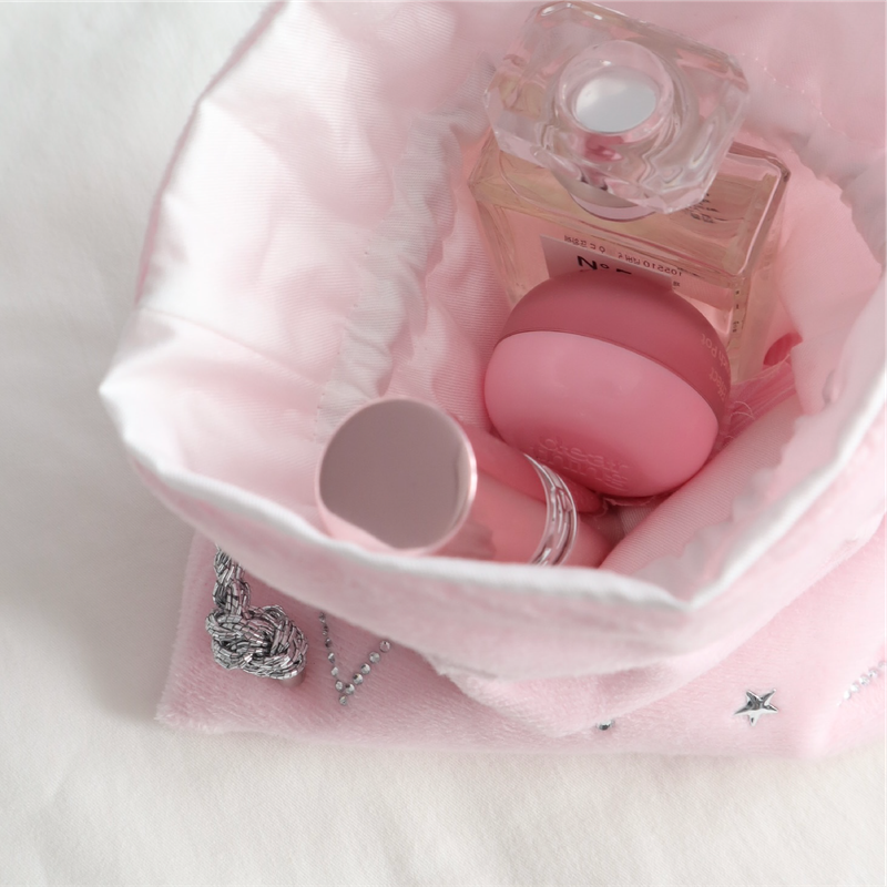 catch star pouch - baby pink