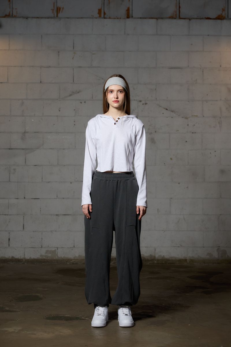 ARIKIM（アリキム）の「ILLA PPINTUCK HOODIE / WHITE-MELANGE（Tops）」