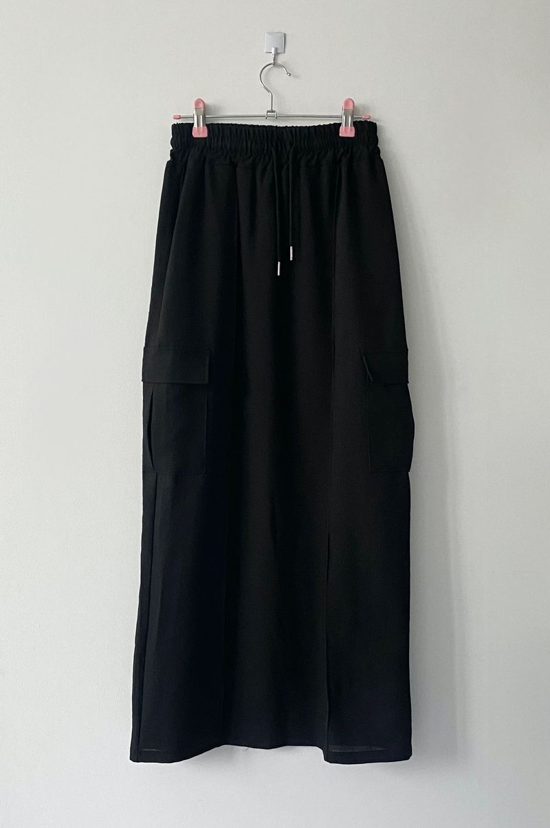 Cargo banding long skirt
