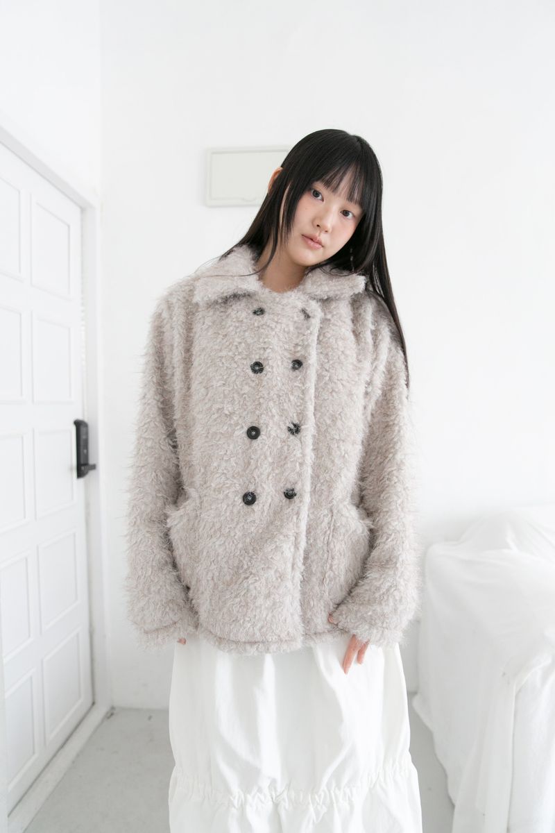 omoosoohy（オムスヒ）の「double button fluffy cardigan(2colors)（Tops）」