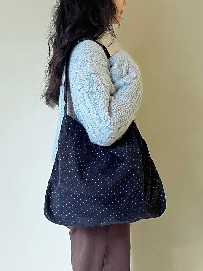 【MADE】sppe dot corduroy bag [black]