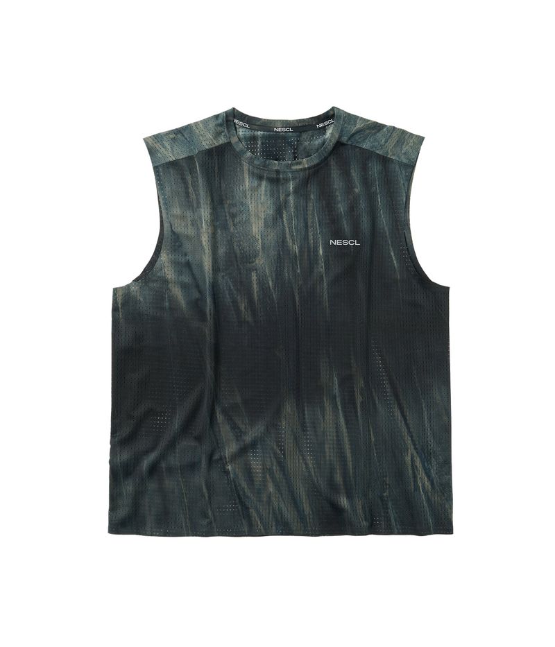 negative split club（ネガティブスプリットクラブ）の「Air Vent Tie-Dye Racing Singlet (Midnight)（Tops）」