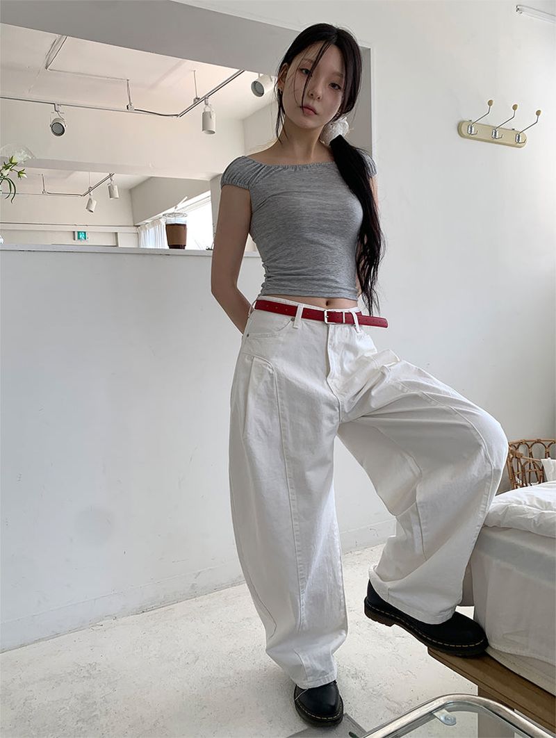 PELVIS PINTUCK BALLOON PANTS (3C)