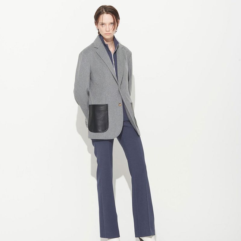  MORGAN BOOTSCUT PANTS, STEEL BLUE
