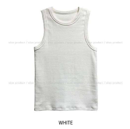 [U-BASIC] Mendel Mango Ribbed Sleeveless