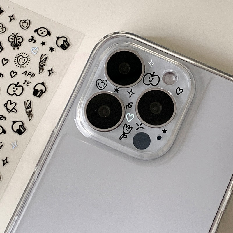 [made] camera film sticker set (black drawing)