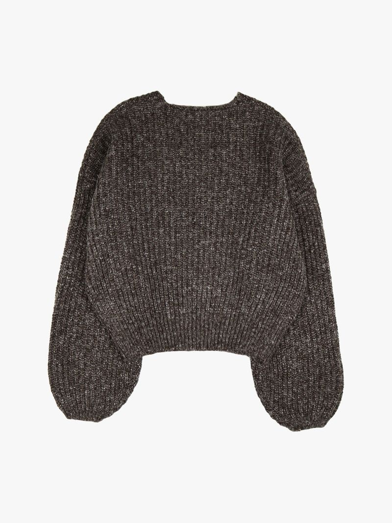 BASIC VOLUME V-NECK SWEATER