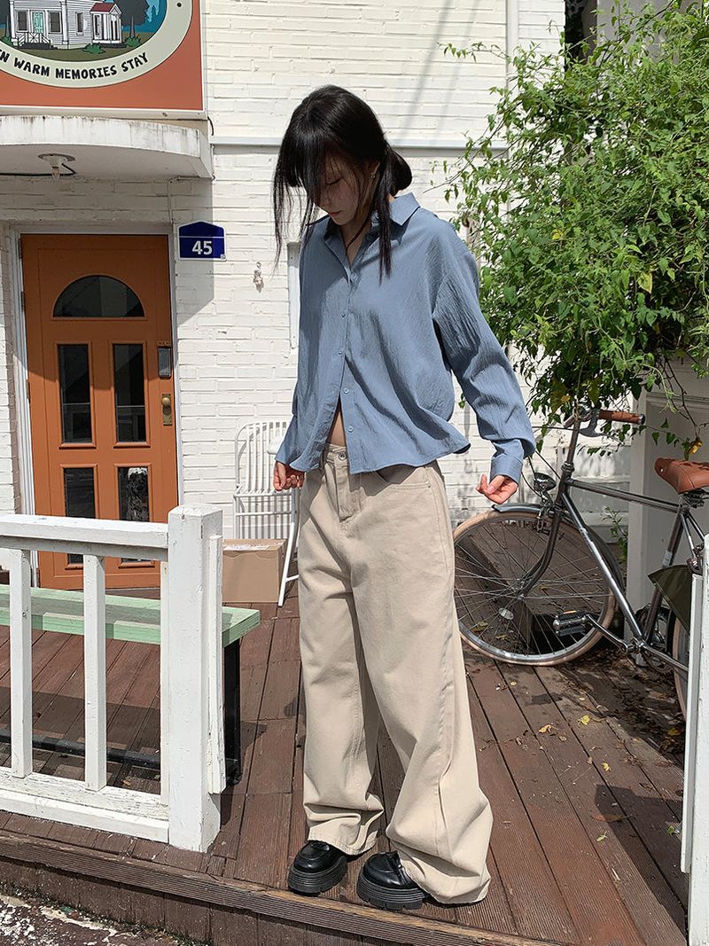 BASIC WIDE PANTS (5C)