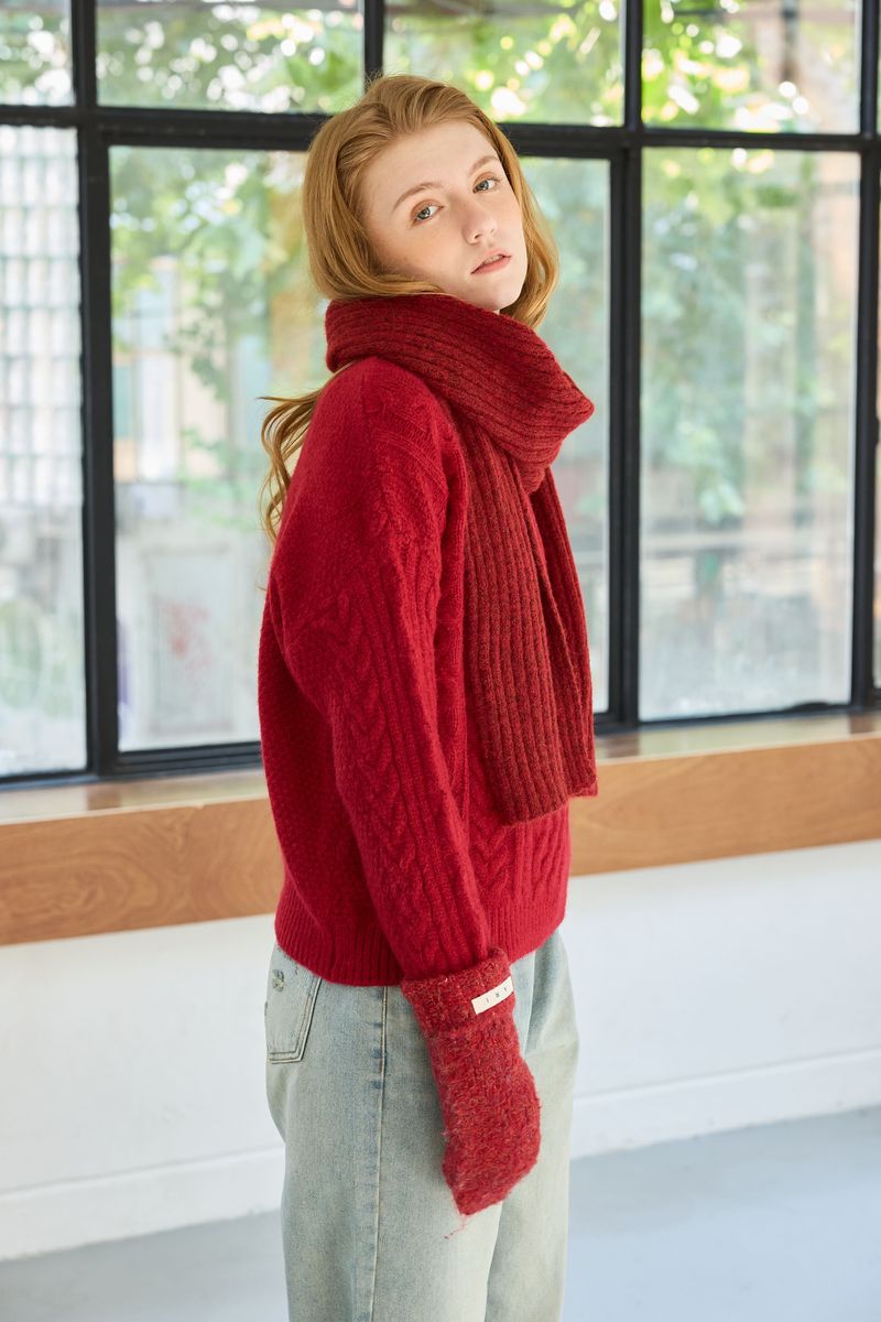 JUICY ROUND KNIT / RED