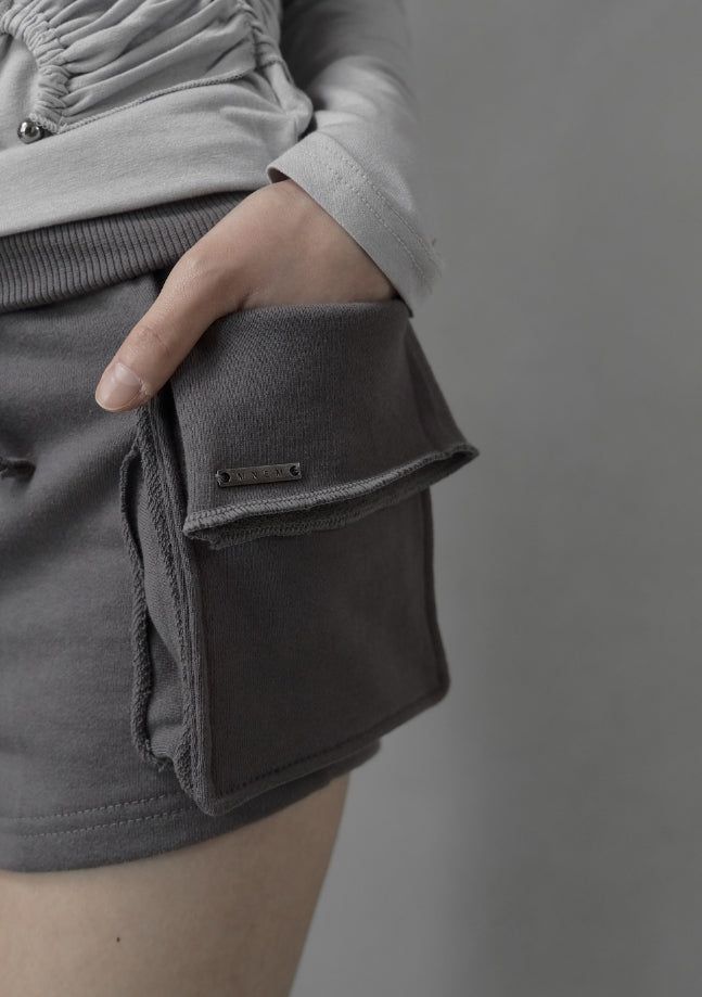 26SS★ [mnem] Billowy Cargo Shorts