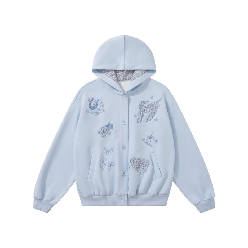 Cozy&Kitsch（コージーアンドキッチ）の「Lucy Star Patch Hood Zip-Up（Tops）」