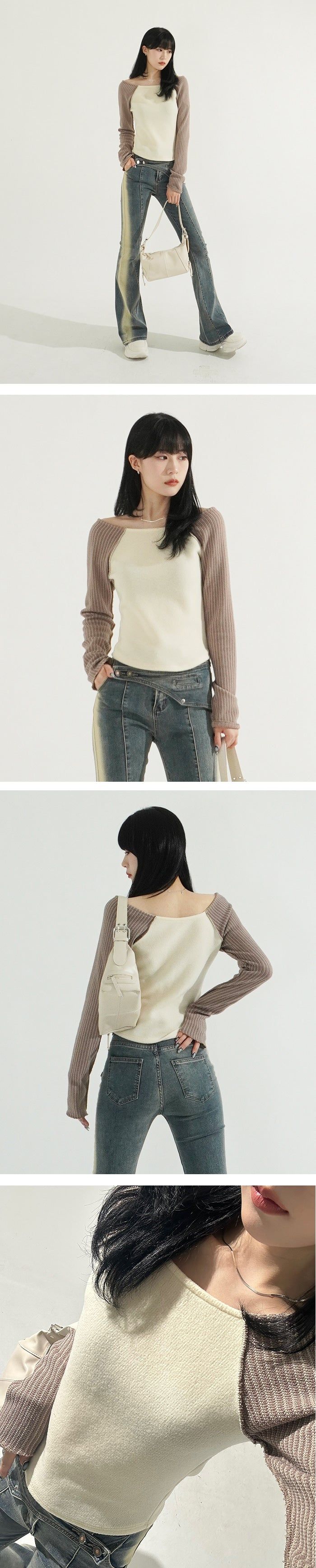 Joy Raglan Long Sleeve Boatneck Top