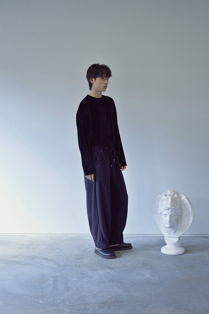 2-LAYER MICRO FLEECE SWEAT PANTS (Black)