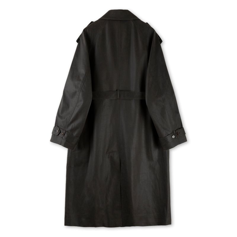SUEDE LONG TRENCH COAT