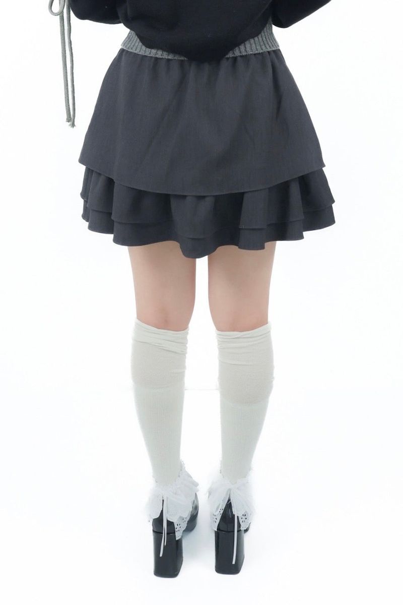 gater tiered skirt(gray)