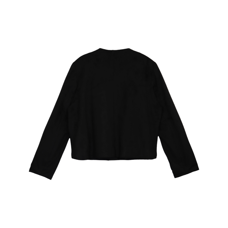 FRILL POCKET SUEDE JACKET (2 COLORS)