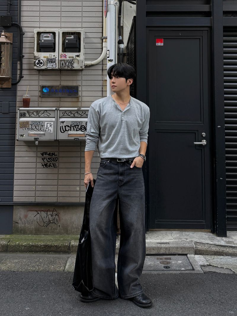 Older brush denim pants